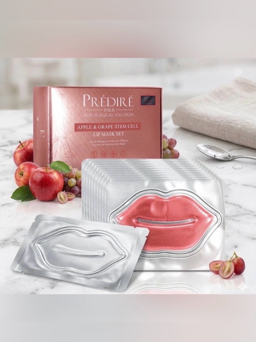 Predire Apple & Grape Stem Cell Lip Mask 10 Piece Set - Retail $400